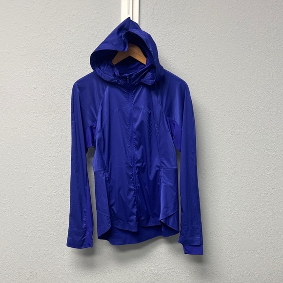 Lululemon W’s Sz 8 Goal Smasher Jacket *SeaWheeze in Lazurite Blue, Like New Cdt - Picture 3 of 14
